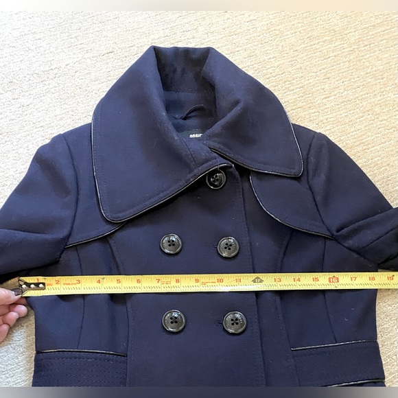 Miss Sixty Wool PeaCoat. Excellent condition. Navy Size M. Nonsmoking home. - Picture 4 of 10